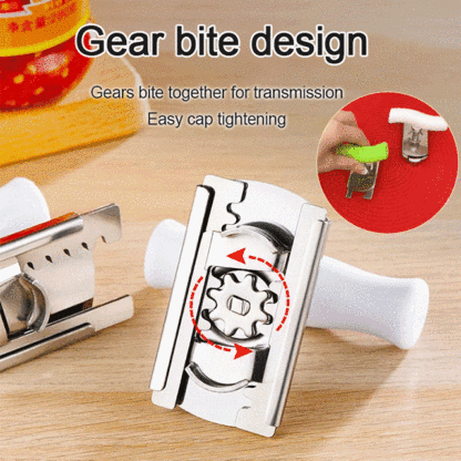 Labor-saving adjustable jar opener✅Essential labor-saving gadget for home. Can open large and small bottles. Will not damage the bottle