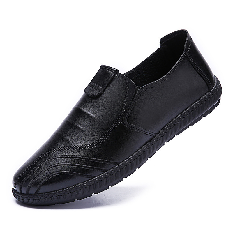 Genuine leather business men‘s shoes