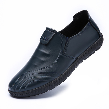 Genuine leather business men‘s shoes