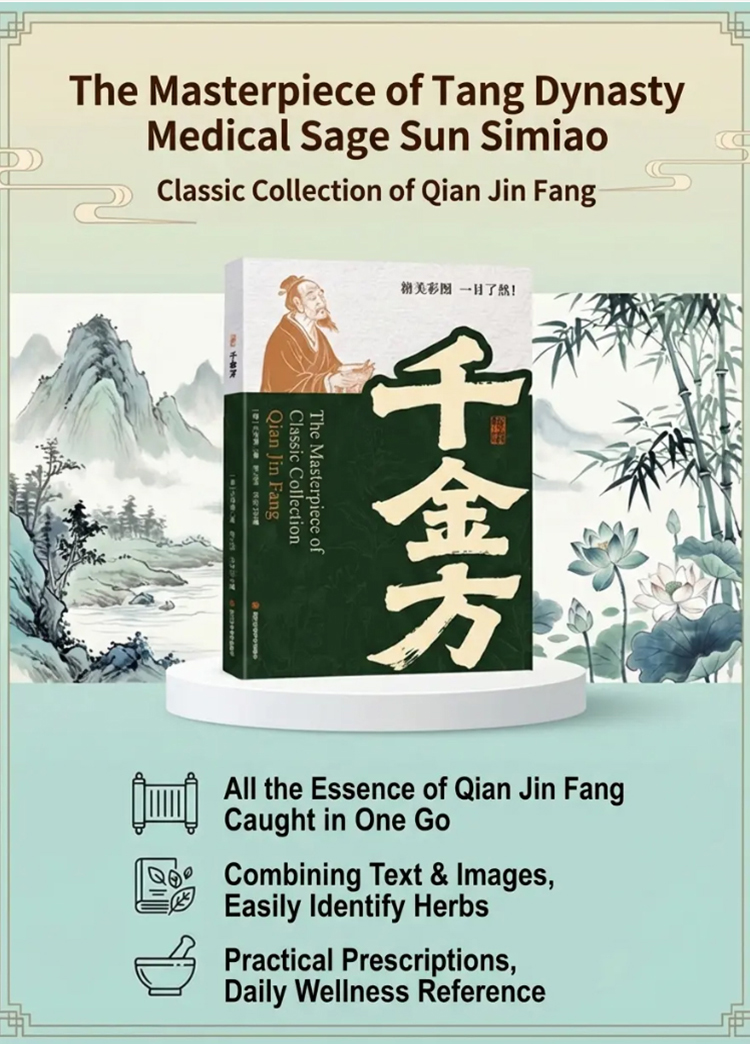 The meticulously compiled book "Essential Prescriptions Worth a Thousand Gold Pieces" by Sun Simiao,
