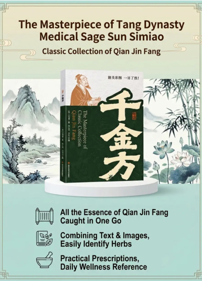 The meticulously compiled book "Essential Prescriptions Worth a Thousand Gold Pieces" by Sun Simiao,