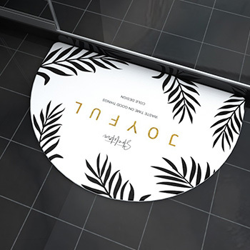 Marble Pattern Diatomaceous Earth Bath Mat