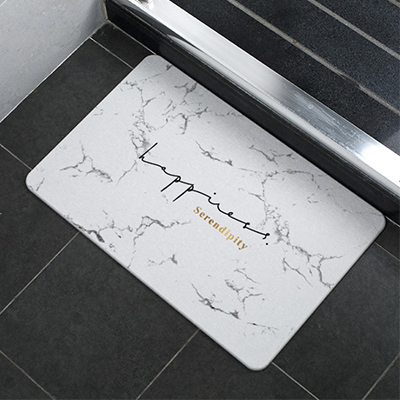 Marble Pattern Diatomaceous Earth Bath Mat