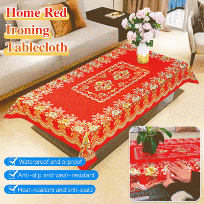 Red Hot Gold Tablecloth