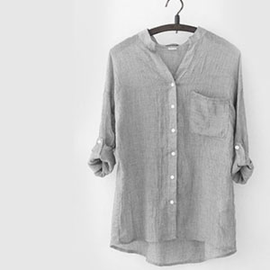 Cotton and linen shirt
