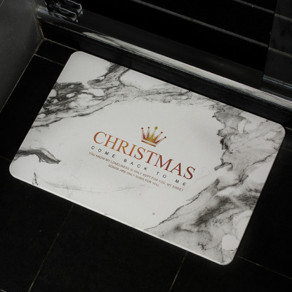 Marble Pattern Diatomaceous Earth Bath Mat