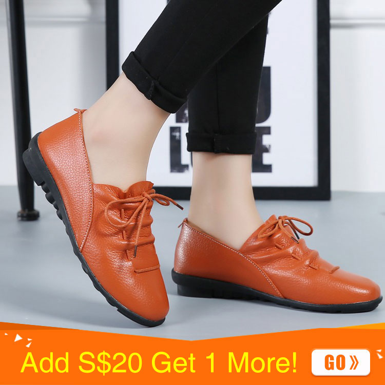 Soft shoes Superior leather vamp, Wax shoelace, Waterproof, Antislip rubber sole