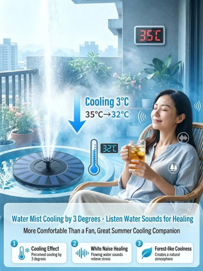 Solar Oxygenating Fountain Pump