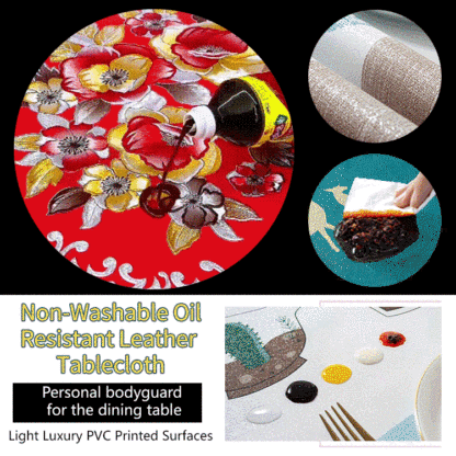 Red Hot Gold Tablecloth