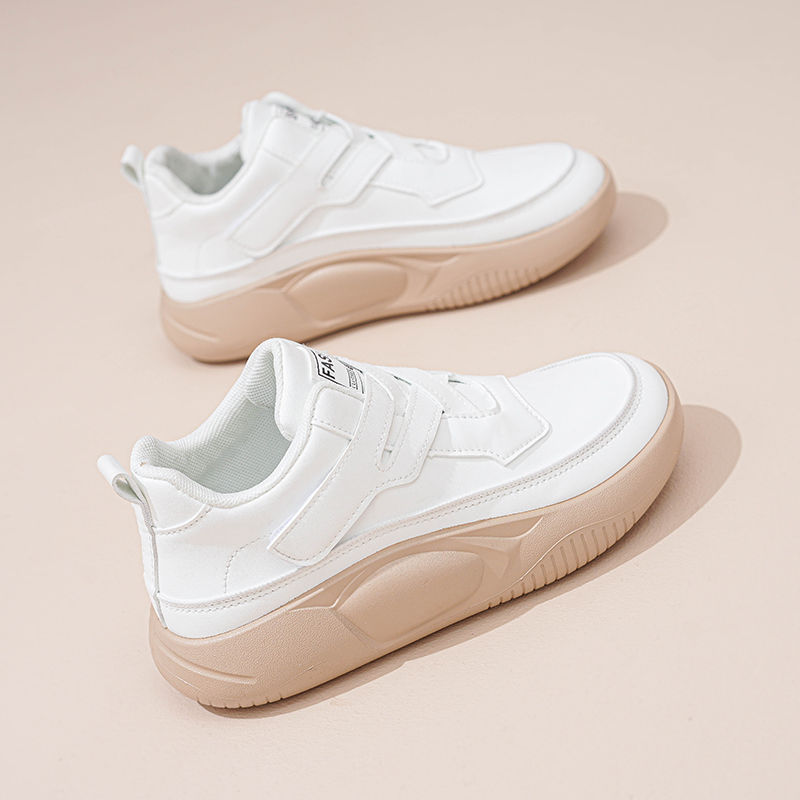 Cross Velcro platform high-top women's shoes