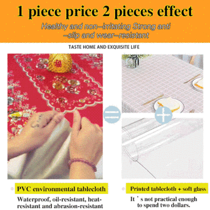 Red Hot Gold Tablecloth