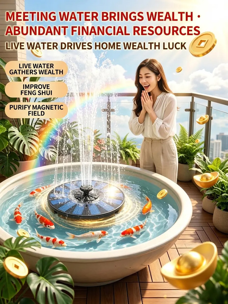 Solar Oxygenating Fountain Pump