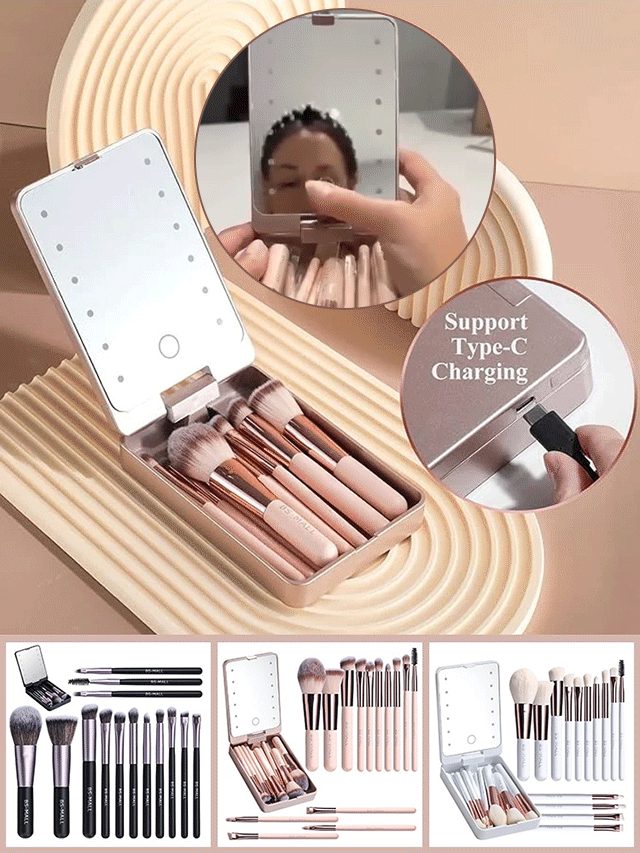 [Blogger's Recommendation] LED Makeup Brush Set