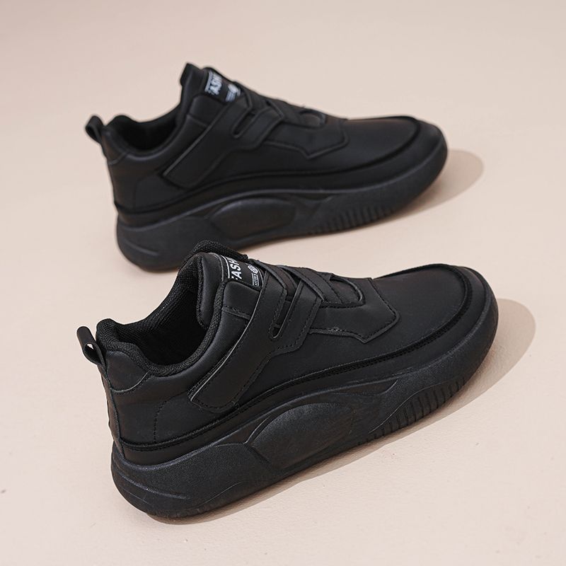 Cross Velcro platform high-top women's shoes