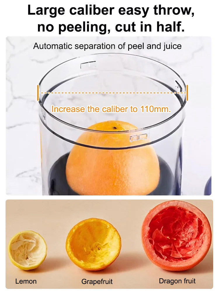 [No compromise on nutrition] Newly upgraded juicer with pulp separation function