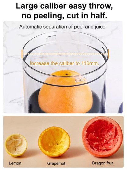 [No compromise on nutrition] Newly upgraded juicer with pulp separation function