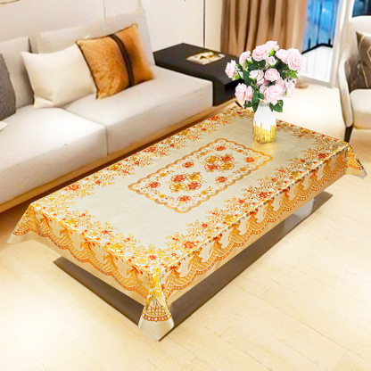 Red Hot Gold Tablecloth