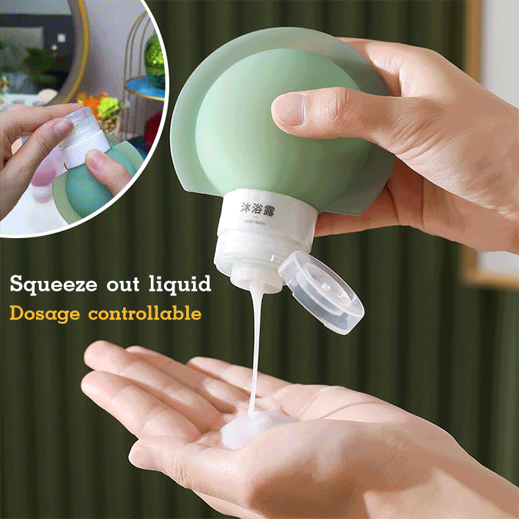Portable Large Diameter Silicone Travel Bottle