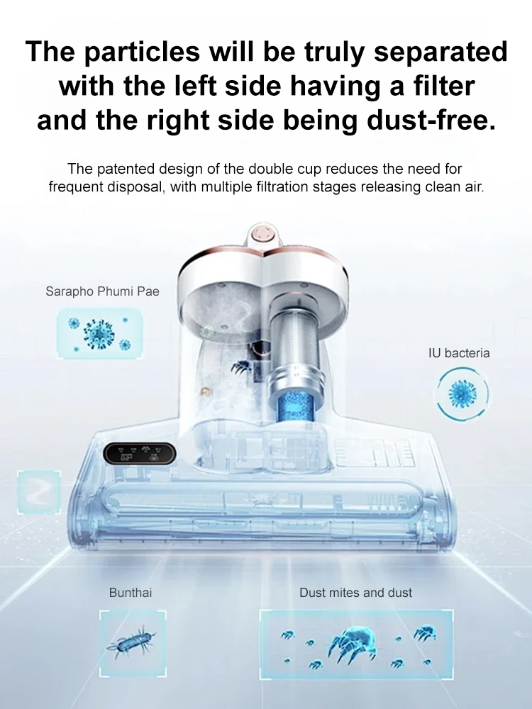 High-power household mite removal vacuum cleaner