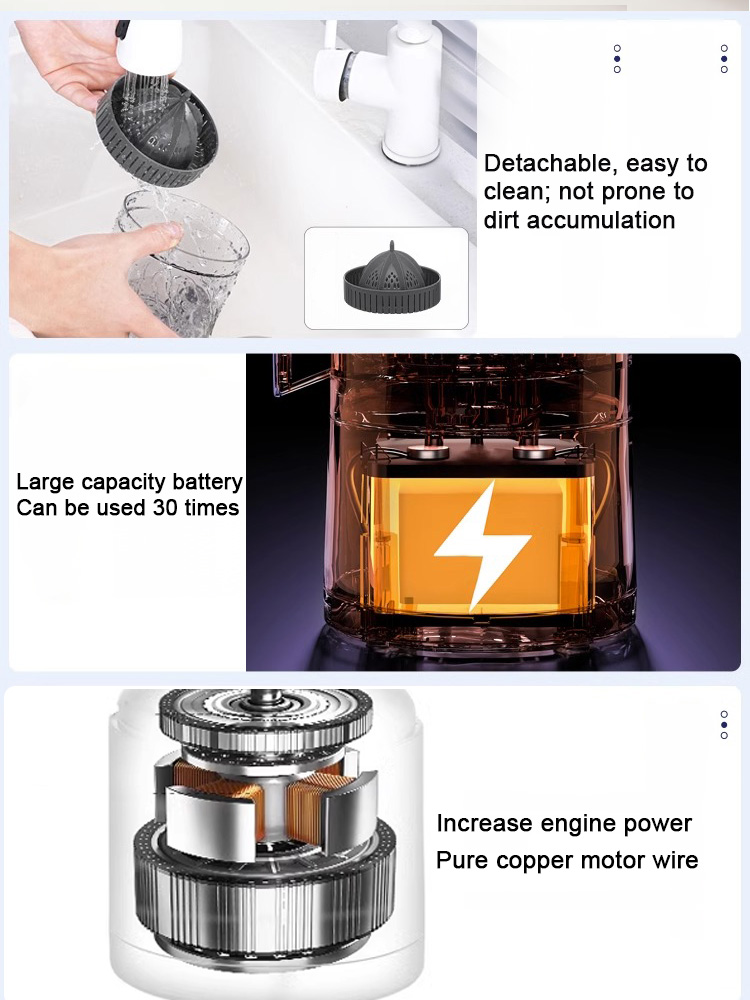 [No compromise on nutrition] Newly upgraded juicer with pulp separation function