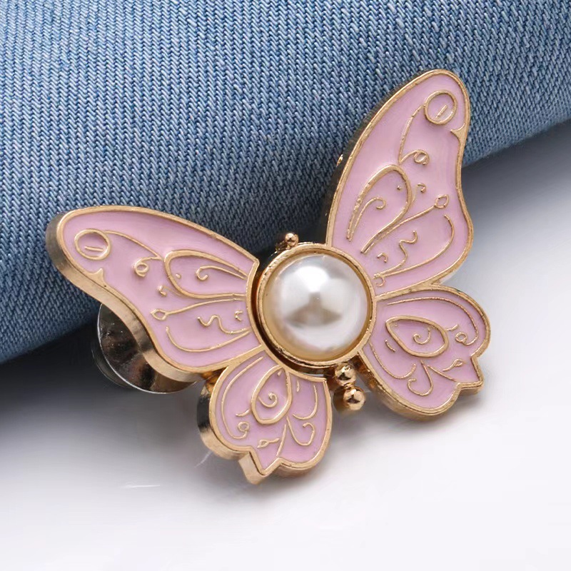 No-sew, no-nail butterfly adjustment buckle