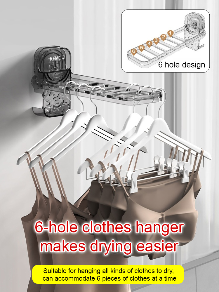 [Feel free to suck no holes] suction cup hanger clothes drying
