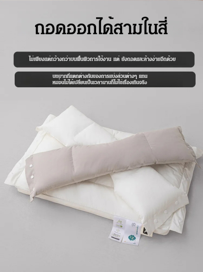 หมอนรองคอผ้าฝ้ายแยกส่วนนุ่มและแข็ง