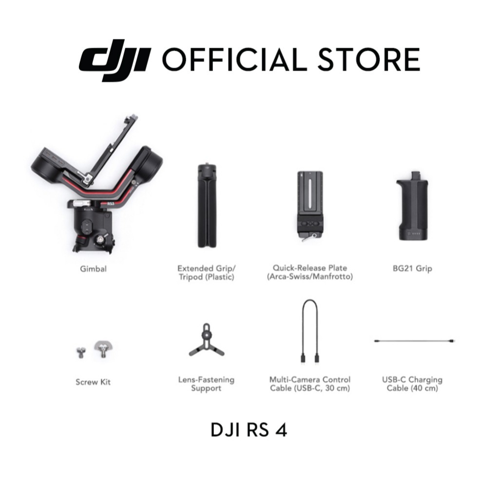 DJI RS 4 - Gimbal Stabilizer | 2nd-Gen Native Vertical Shooting | Joystick Mode