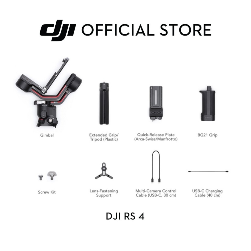 DJI RS 4 - Gimbal Stabilizer | 2nd-Gen Native Vertical Shooting | Joystick Mode