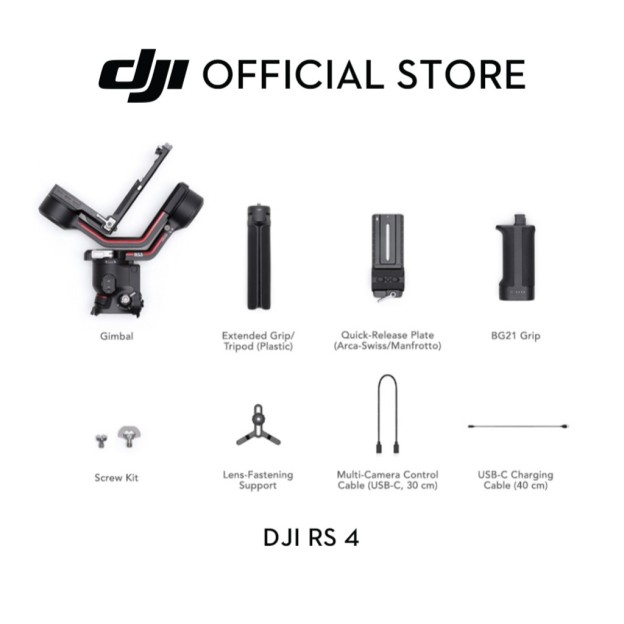 DJI RS 4 - Gimbal Stabilizer | 2nd-Gen Native Vertical Shooting | Joystick Mode