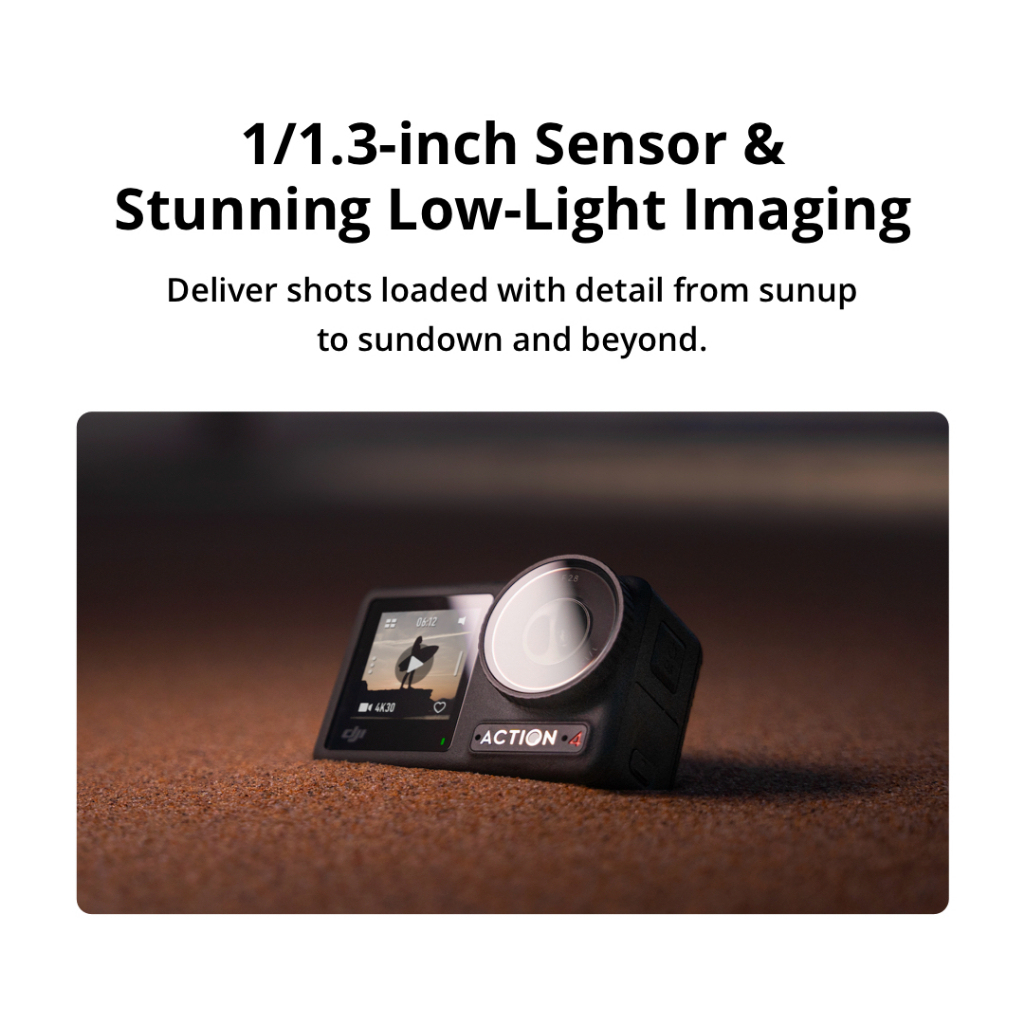 DJI Osmo Action 4 - Action Camera |10-bit & D-Log M Color Performance | Long-Lasting Battery Life