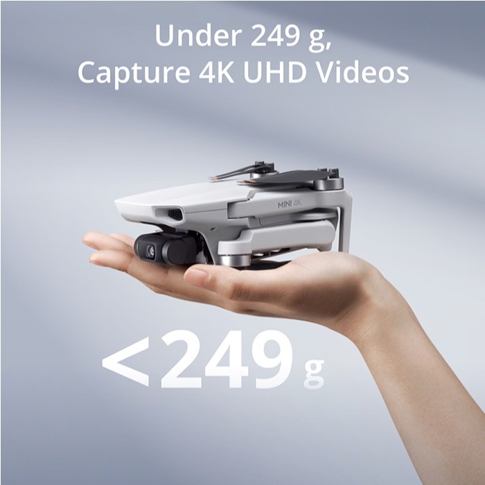 DJI Mini 4K - Light & Portable Camera Drone Under 249g | 4K/30fps High Quality Footage