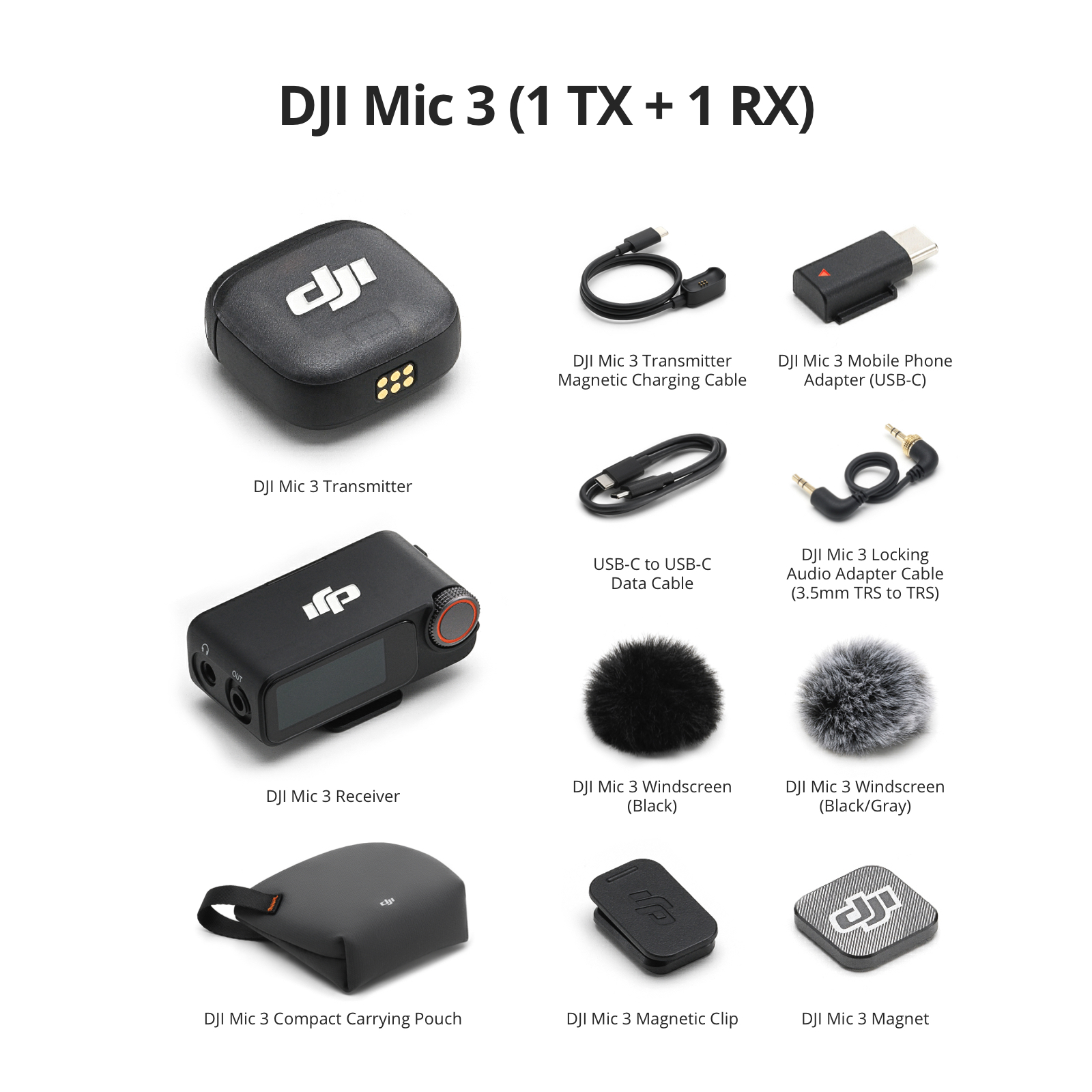 DJI Mic 3 - Four-Channel Output | Dual-Band Reliability | 48 kHz