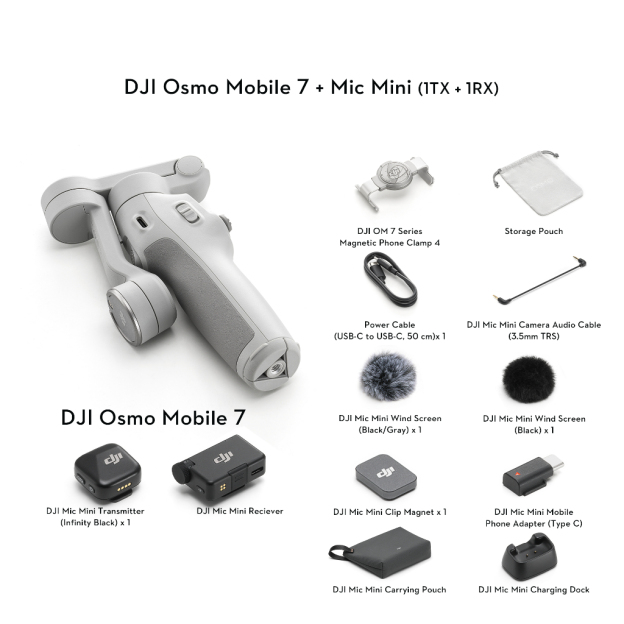 [NEW] DJI Osmo Mobile 7 Series - Handheld Gimbal | 3Axis Stabilization | 10hr Battery Life