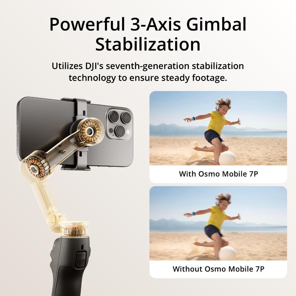 [NEW] DJI Osmo Mobile 7 Series - Handheld Gimbal | 3Axis Stabilization | 10hr Battery Life