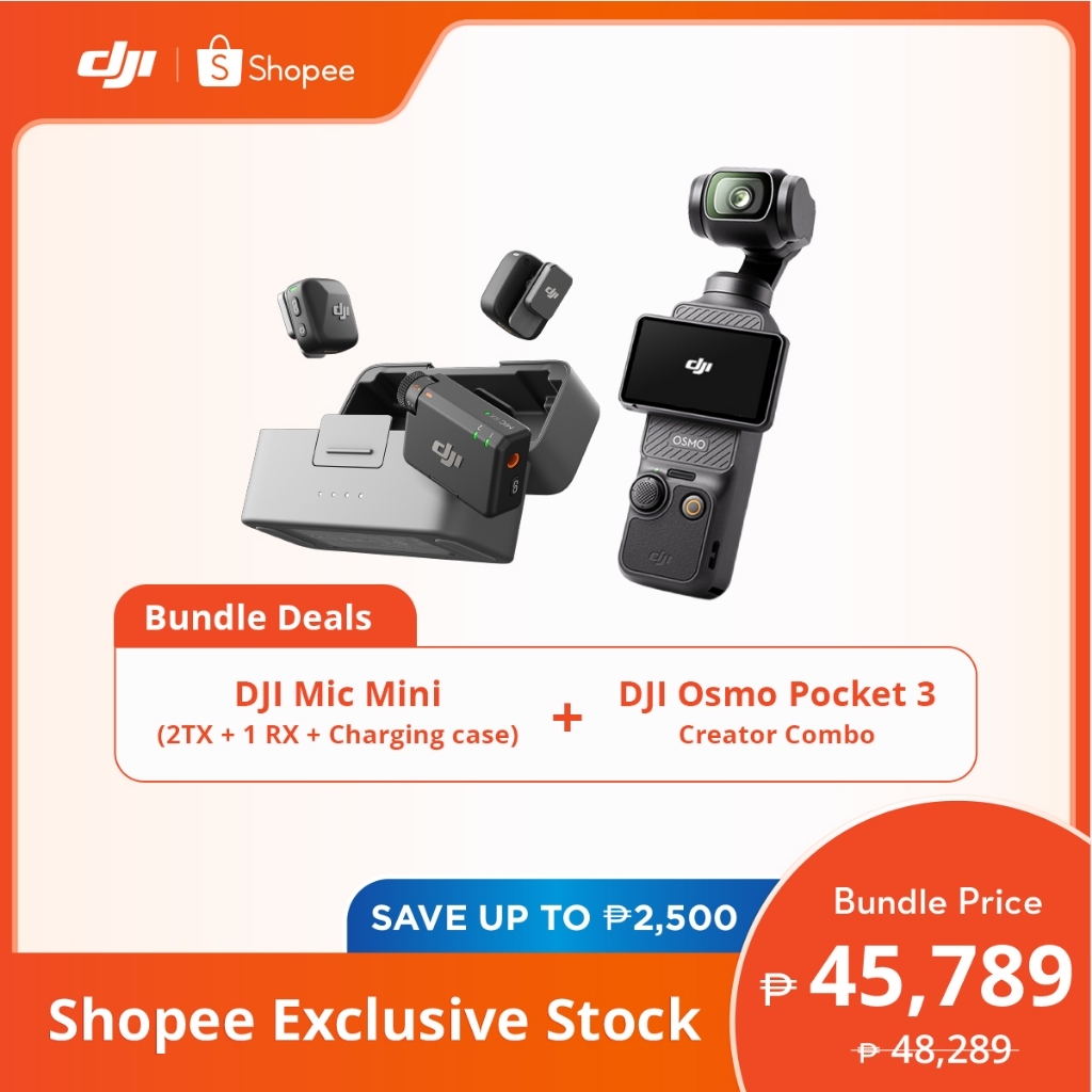 DJI Osmo Pocket 3 - Handheld 1-Inch CMOS & 4K/120fps | 2-Inch Rotatable Screen