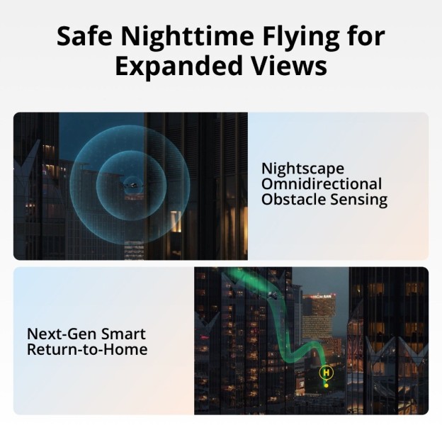 DJI Air 3S - Camera Drones | 1" CMOS Sensor Air Aesthetic | Next-Gen Smart RTH |