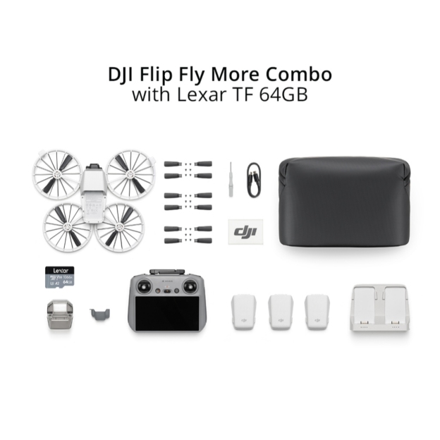 【NEW】DJI Flip Foldable Full-Coverage Propeller Guard | 4K/60fps HDR Video | 31Min Max Flight