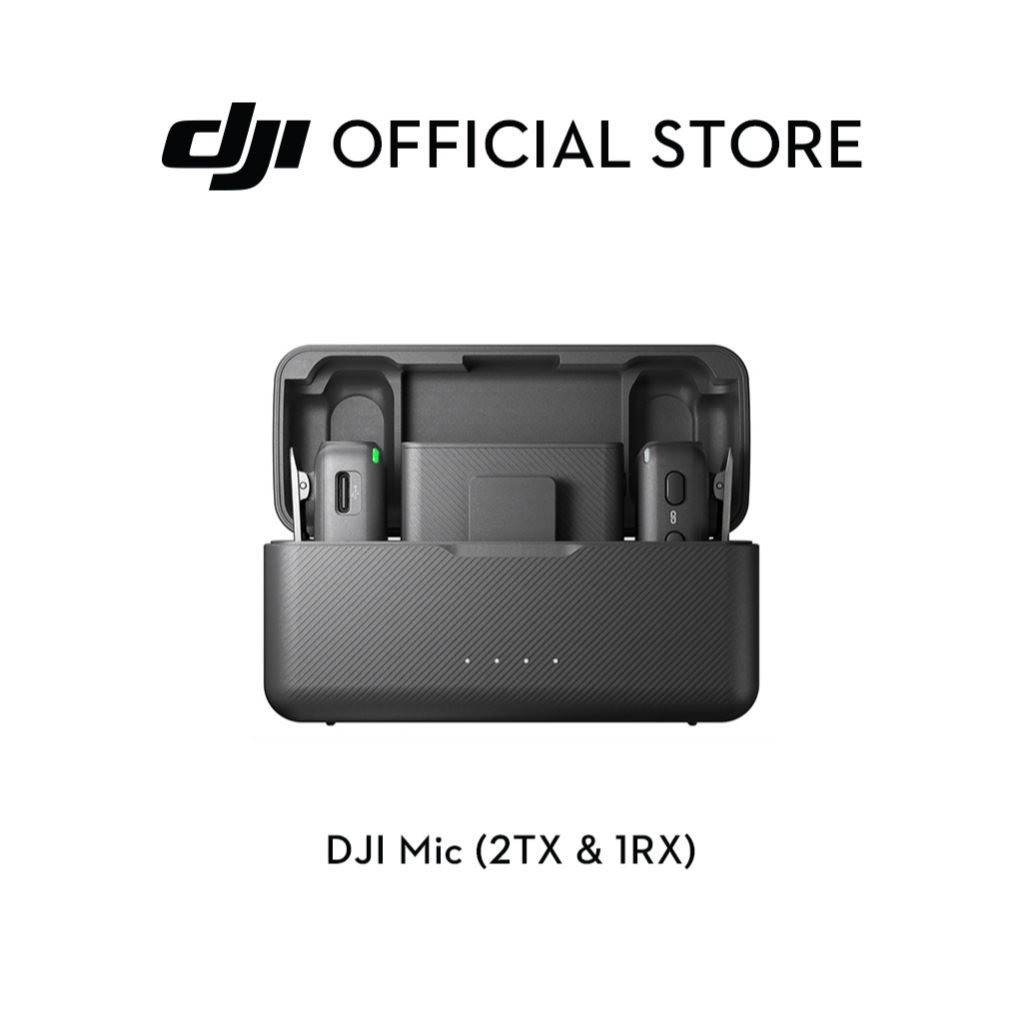 DJI Mic - Compact Digital Wireless Microphone | Dual - Channel Recording | 250m Transmission Range