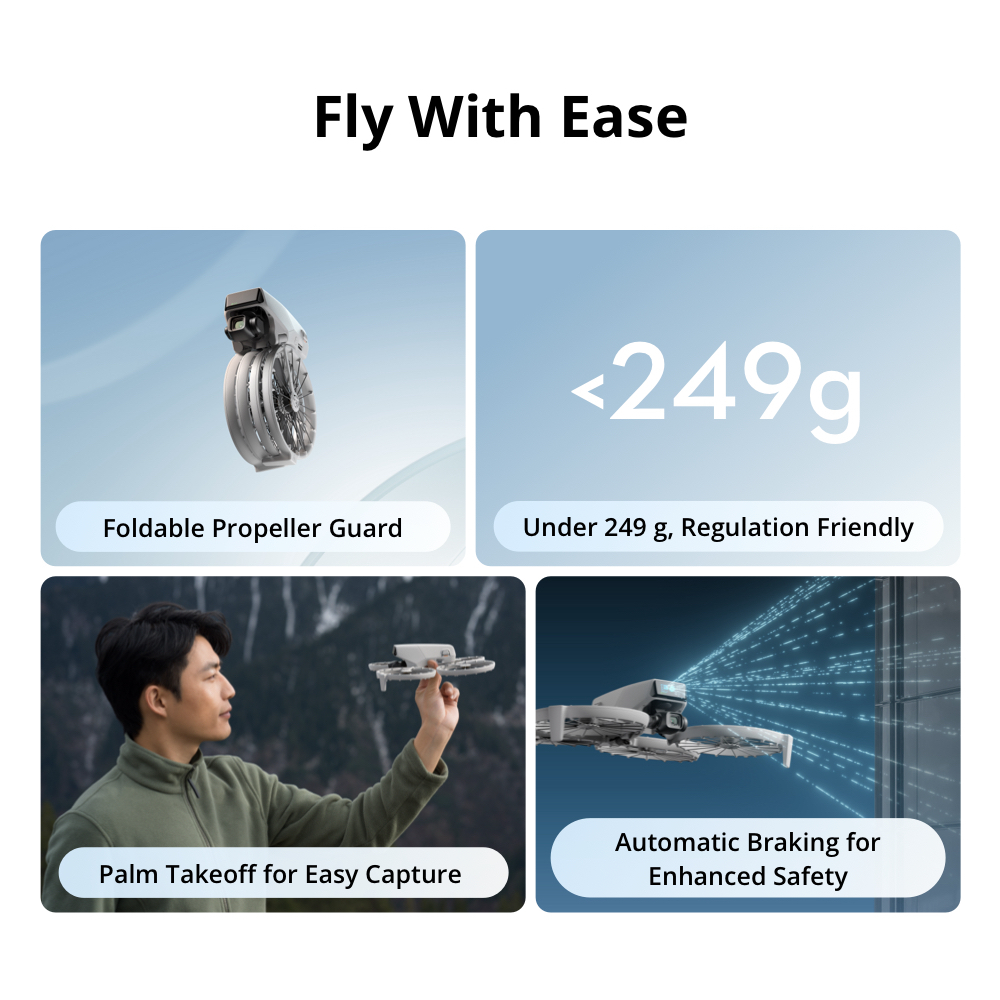 【NEW】DJI Flip Foldable Full-Coverage Propeller Guard | 4K/60fps HDR Video | 31Min Max Flight