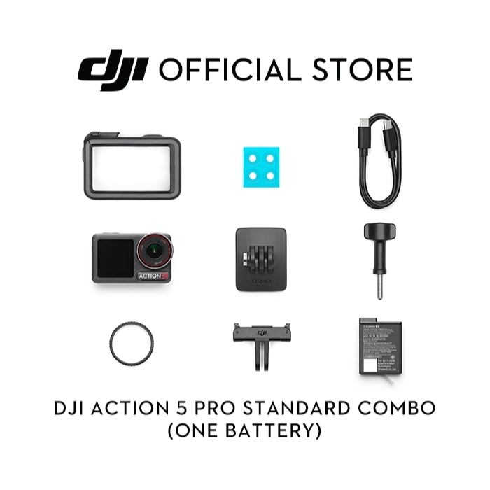 DJI Osmo Action 5 Pro - New Gen 1/1.3" sensor | Subject Tracking | 32x Slow Motion |