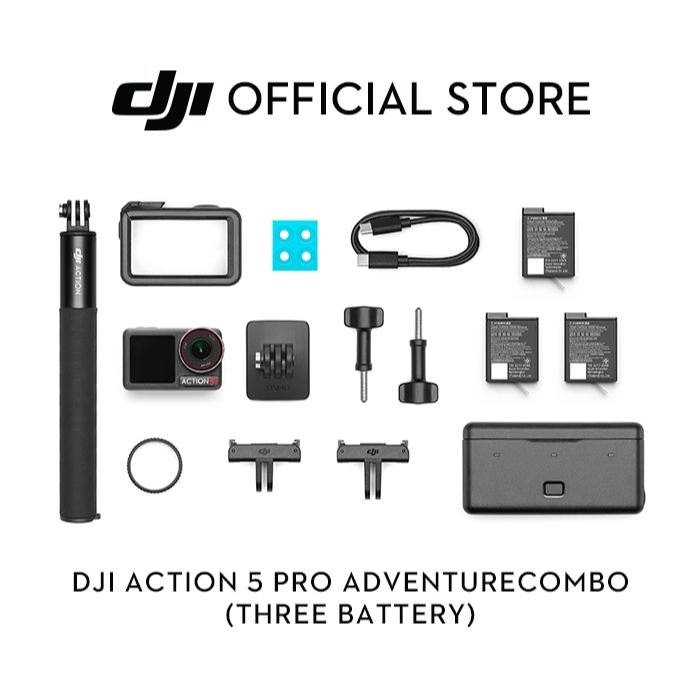 DJI Osmo Action 5 Pro - New Gen 1/1.3" sensor | Subject Tracking | 32x Slow Motion |