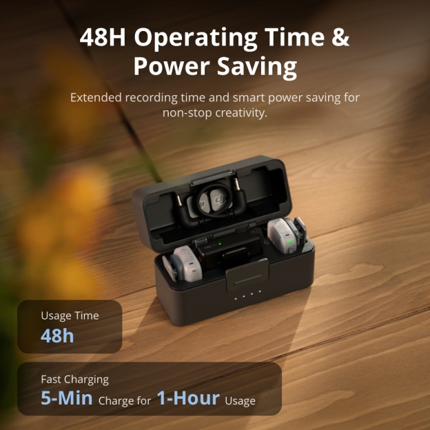 DJI Mic Mini 2 - Wireless Mic | Noise Cancelling | OsmoAudio Direct | 48 Hour Battery
