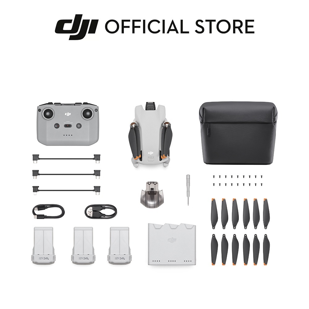 DJI Mini 3 - Camera Drone I Under 249 g I 38/51 Min Flight Time I 4K HDR Video