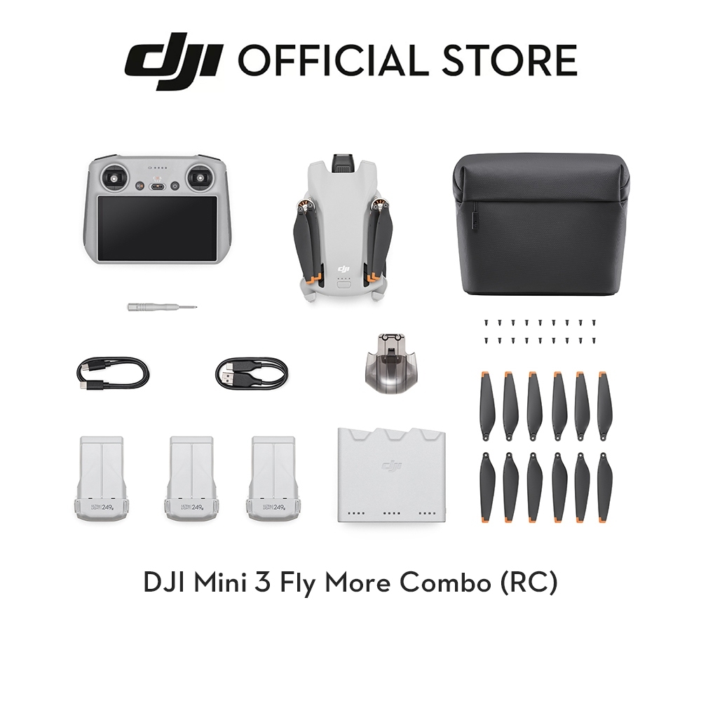 DJI Mini 3 - Camera Drone I Under 249 g I 38/51 Min Flight Time I 4K HDR Video