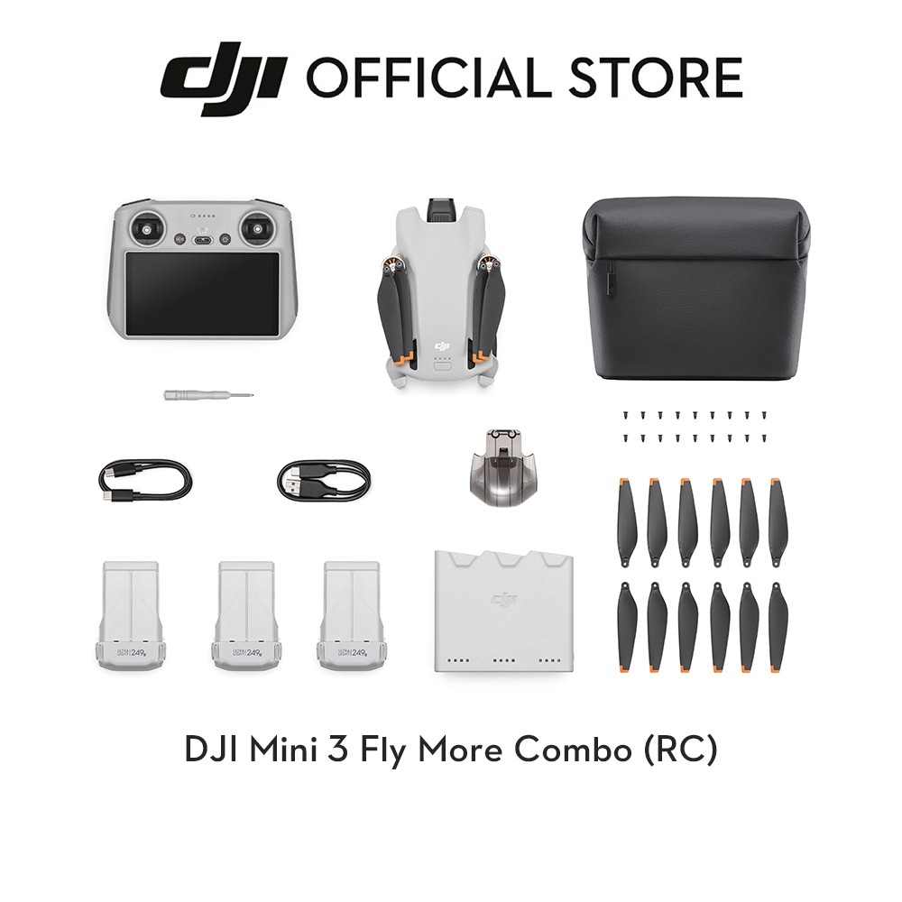 DJI Mini 3 - Camera Drone I Under 249 g I 38/51 Min Flight Time I 4K HDR Video