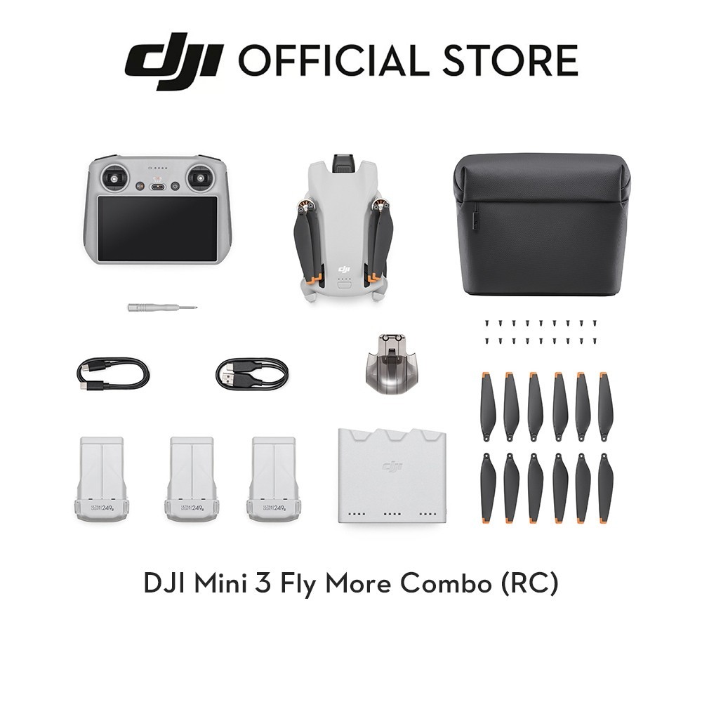 DJI Mini 3 - Camera Drone I Under 249 g I 38/51 Min Flight Time I 4K HDR Video
