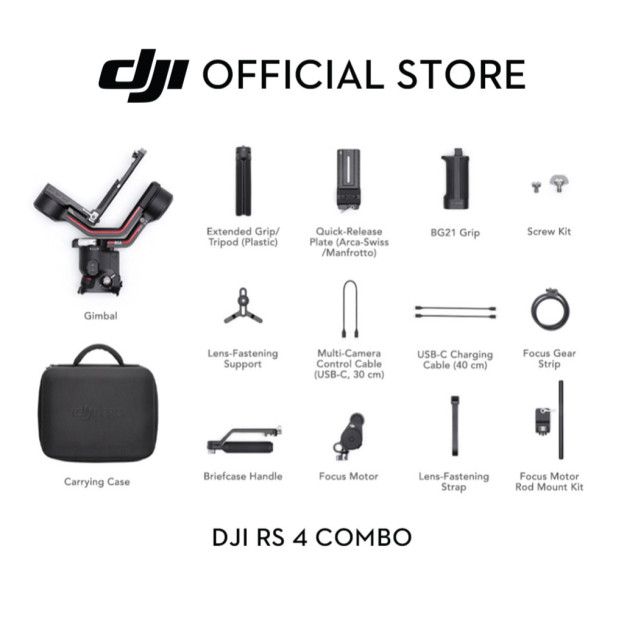 DJI RS 4 - Gimbal Stabilizer | 2nd-Gen Native Vertical Shooting | Joystick Mode