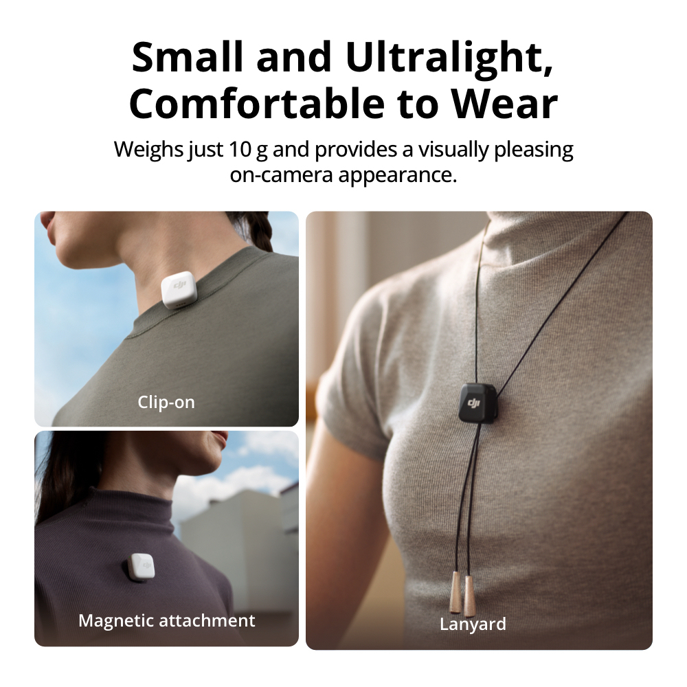 DJI Mic Mini - Ultralight, Discreet Microphone | 11.5h Operating Time | High-Quality Audio |