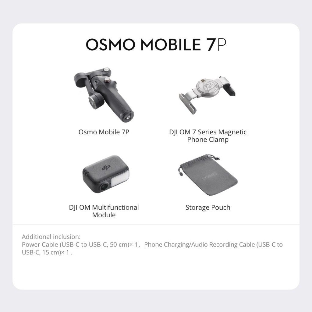 [NEW] DJI Osmo Mobile 7 Series - Handheld Gimbal | 3Axis Stabilization | 10hr Battery Life